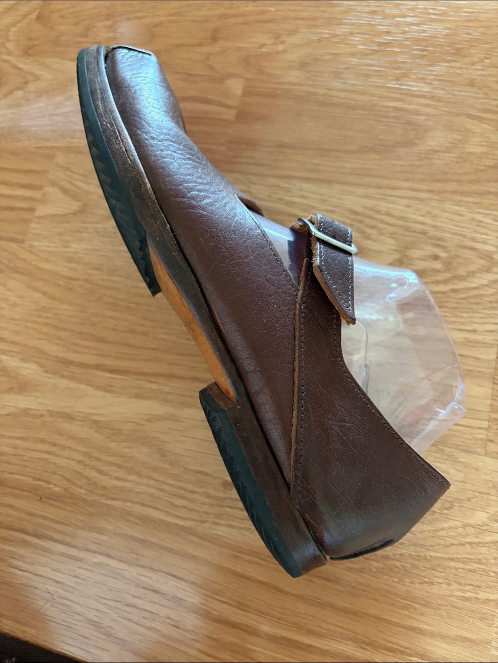 Cydwoq Brown Leather Women’s Mary Jane Style Square Toe Shoe EU 38 1/2 - Picture 6 of 16